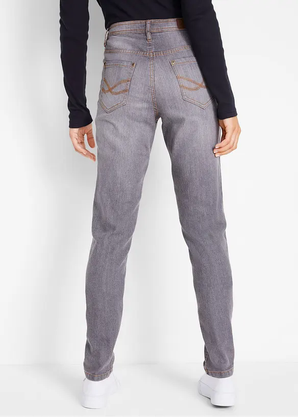 Komfortní strečové džíny, Mom střih, Mid Waist, bonprix