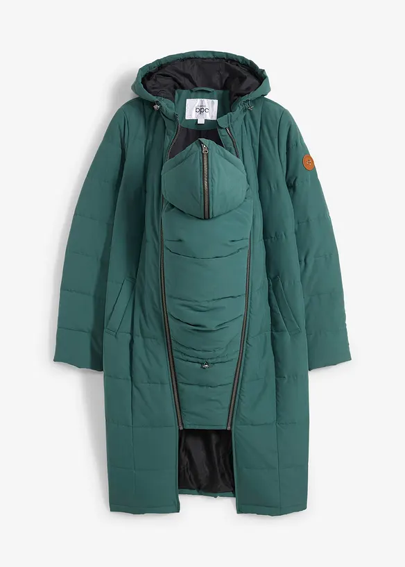 Těhotenský a nosicí kabát 3 v 1 s prošíváním, recyklovaný polyester, bonprix
