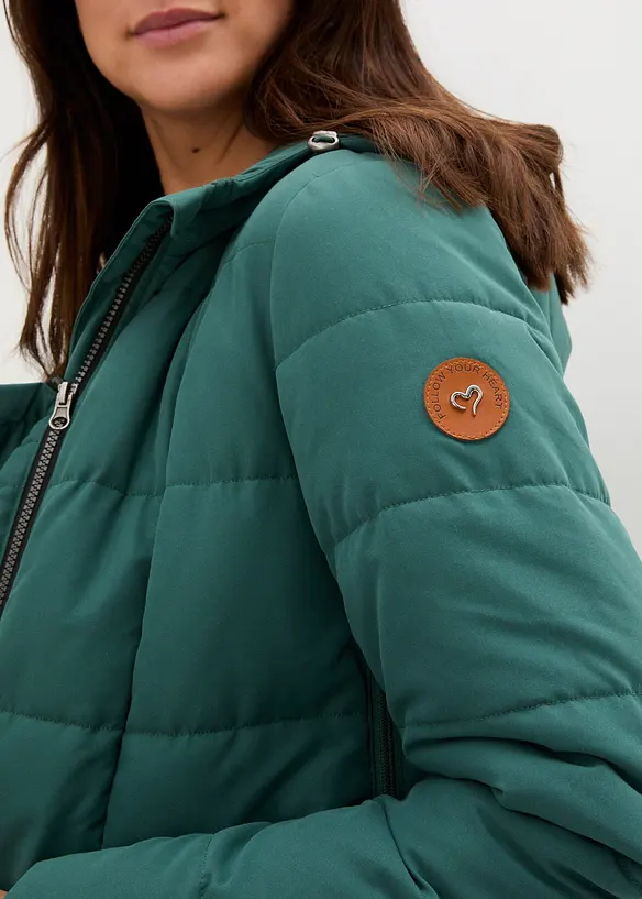 Těhotenský a nosicí kabát 3 v 1 s prošíváním, recyklovaný polyester, bonprix