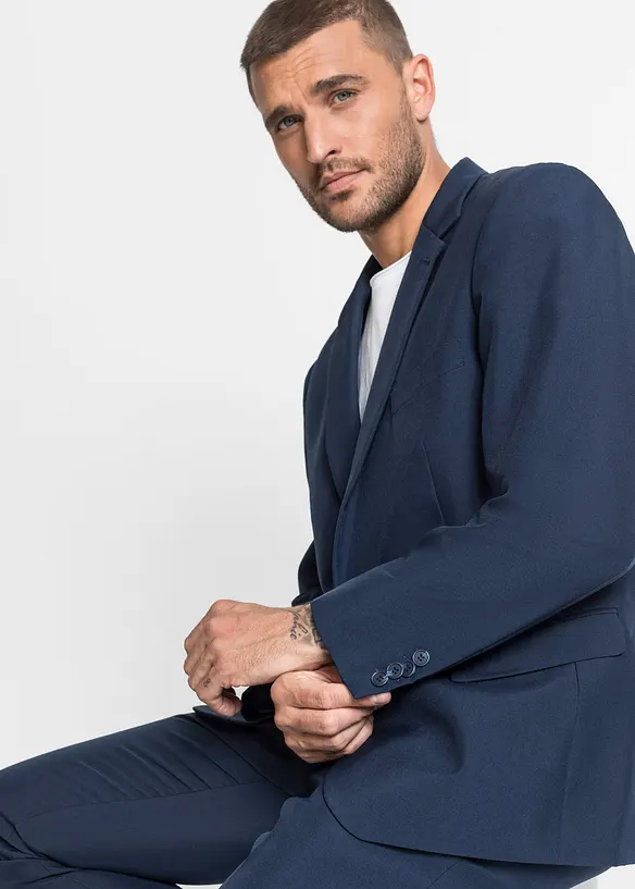Oblek (2dílný): sako a kalhoty, Slim Fit, bonprix