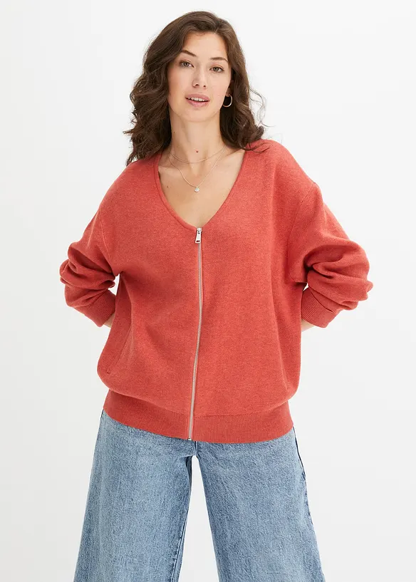 Oversized pletený kabátek, bonprix