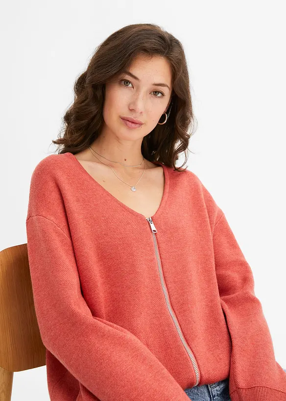 Oversized pletený kabátek, bonprix