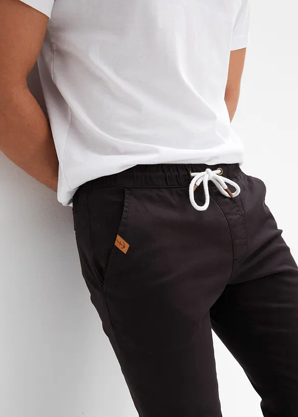 Strečov&eacute; kalhoty Regular Fit bez zap&iacute;n&aacute;n&iacute;, Straight, bonprix