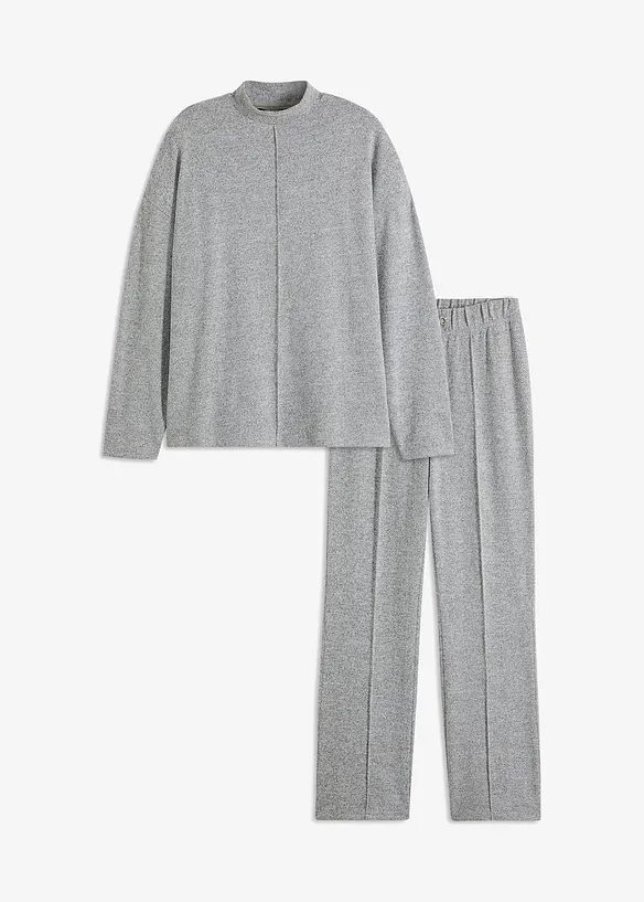Oversize domácí souprava z měkkého materiálu, bonprix