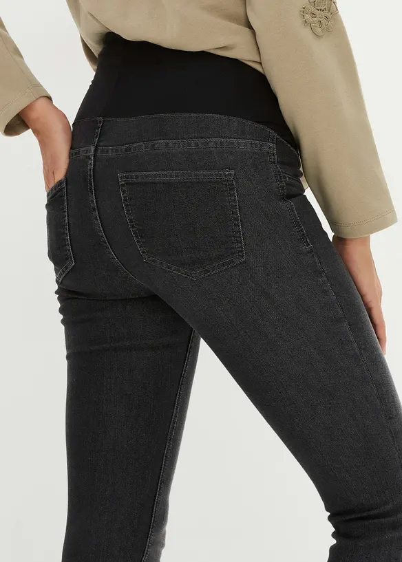 Těhotenské jeggings s bavlnou (2 ks), Skinny, bonprix