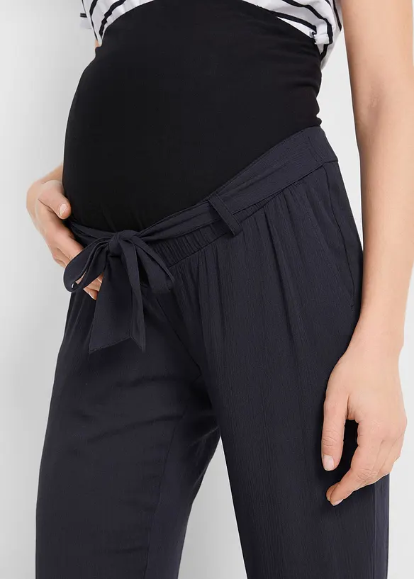 Lehké těhotenské kalhoty z viskózy, Loose Fit, bonprix