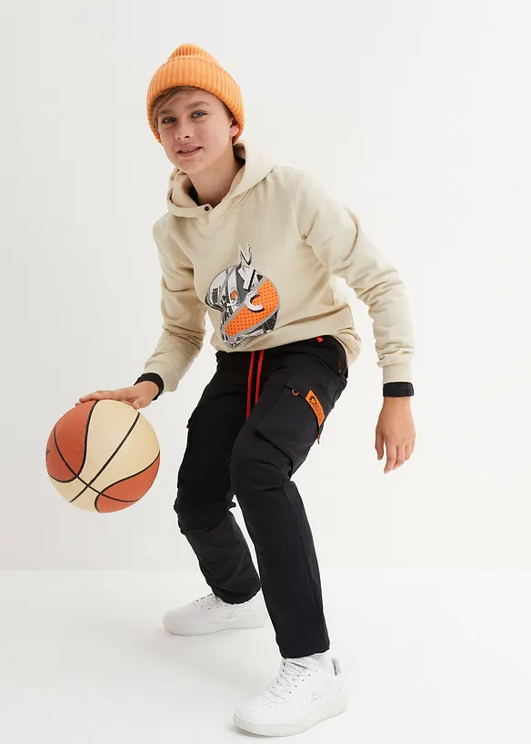 Kalhoty Regular Fit s cargo kapsami, pro chlapce, bonprix