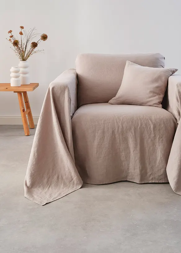 Univerzálně využitelný lněný přehoz, bonprix