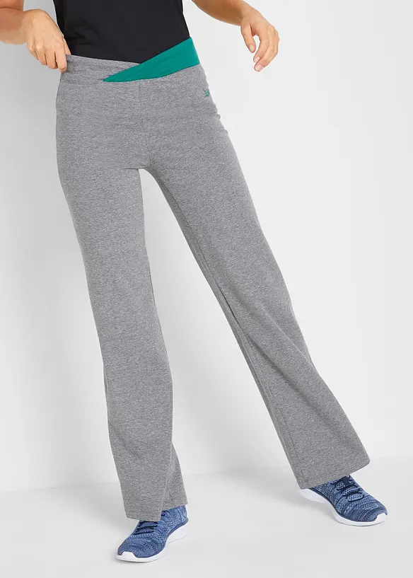 Bavlněné sportovní kalhoty, Bootcut (2 ks v balení), bonprix