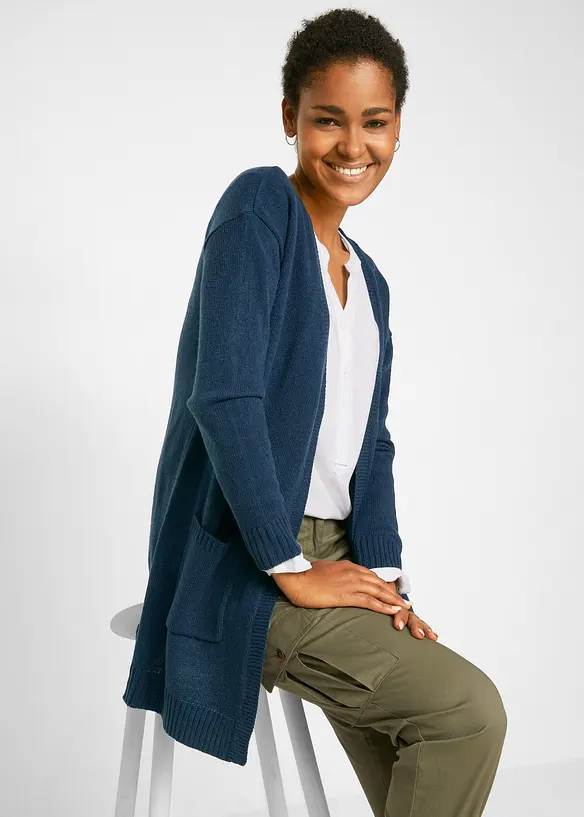 Dlouhý pletený kabátek, bonprix