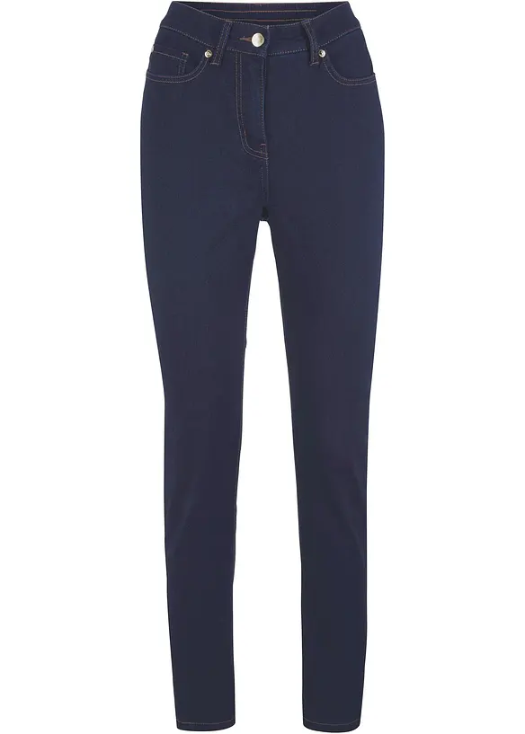 Džíny Slim Fit, Mid Waist, s pohodlnou pasovkou, bonprix