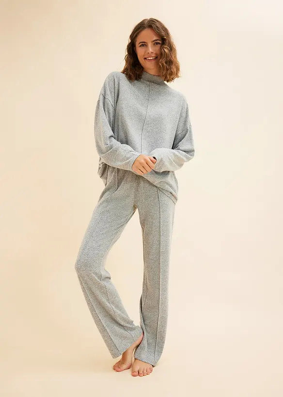Oversize domácí souprava z měkkého materiálu, bonprix