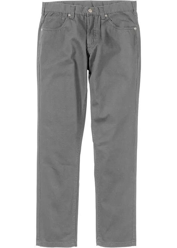 Keprové kalhoty z čisté bavlny Regular Fit, Straight, bonprix