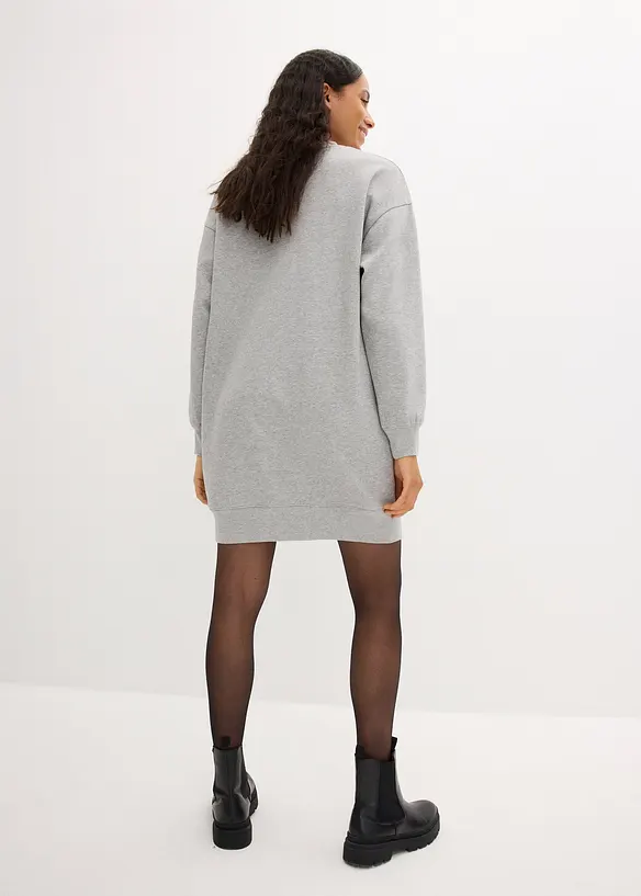 Oversize šaty z teplákoviny, bonprix