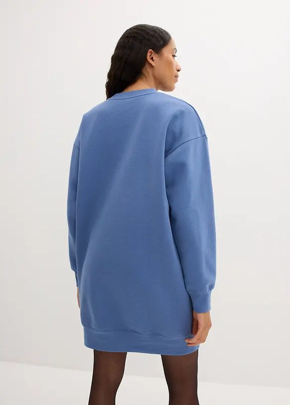 Oversize šaty z teplákoviny, bonprix