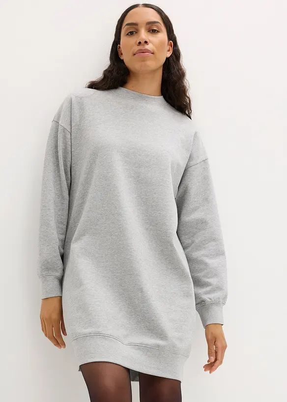 Oversize šaty z teplákoviny, bonprix