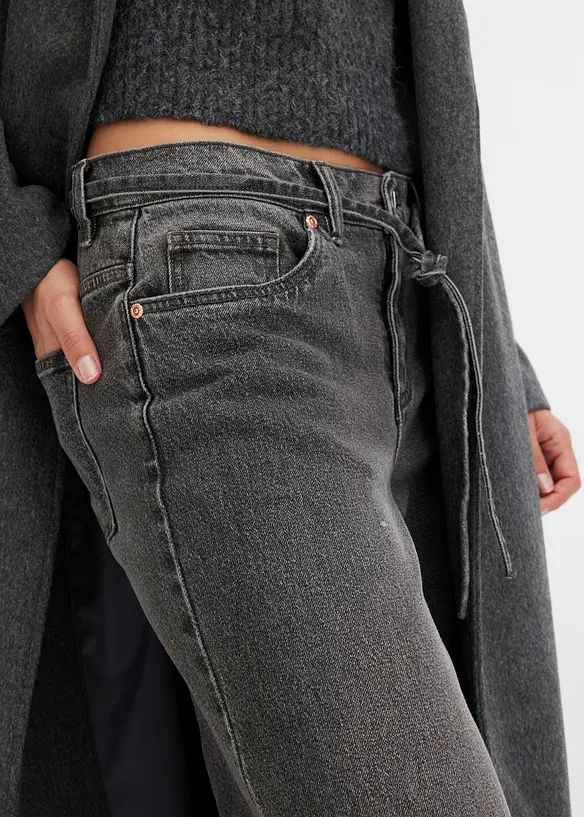 Džíny Wide Leg Mid Waist, bonprix