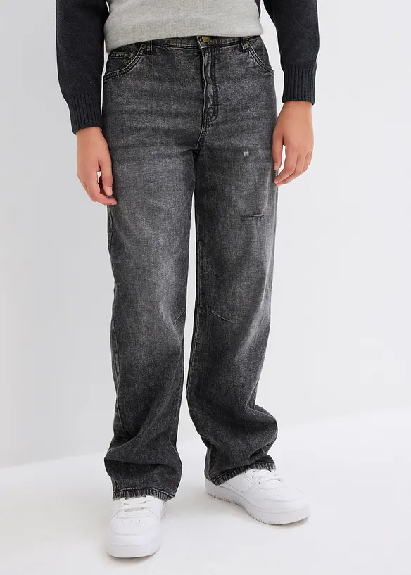 Chlapeck&eacute; strečov&eacute; dž&iacute;ny Loose Fit, Straight, bonprix