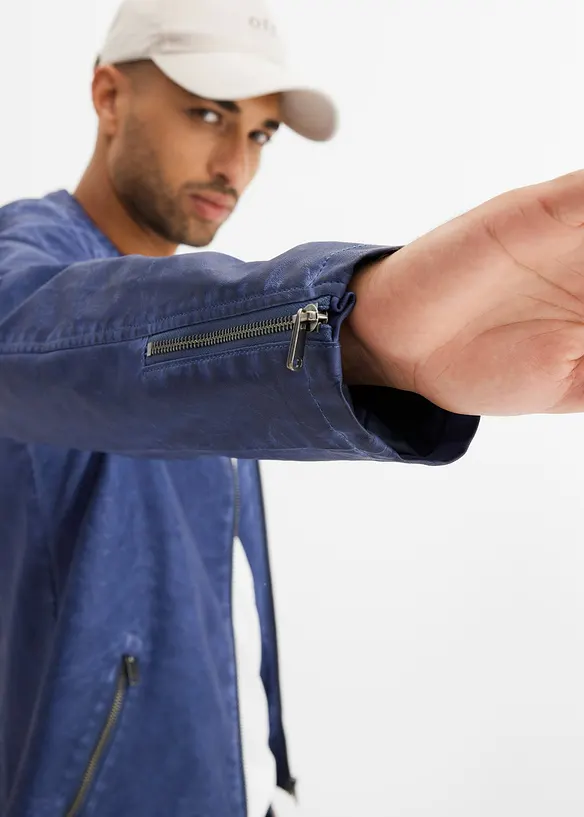 Bunda z uměl&eacute; kůže, bonprix