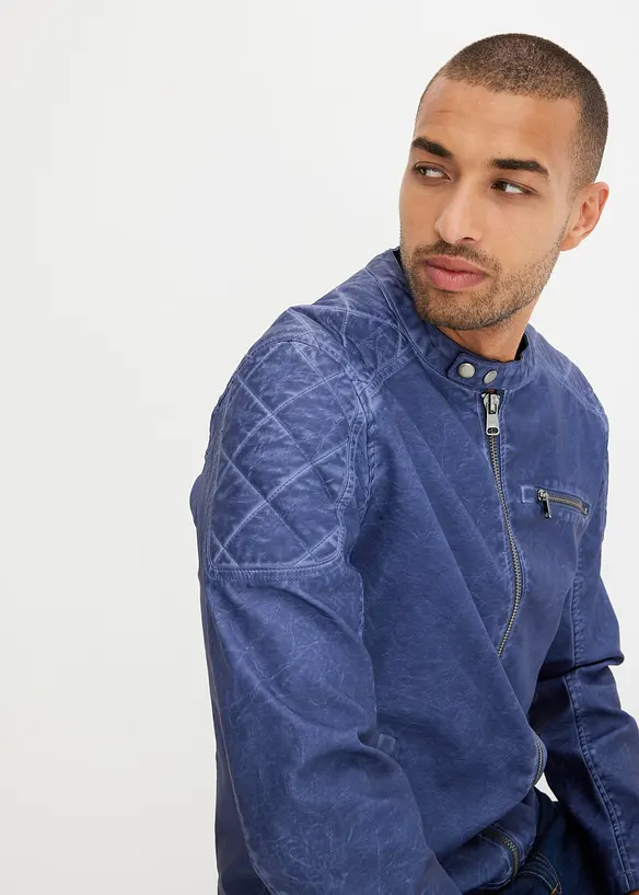 Bunda z uměl&eacute; kůže, bonprix