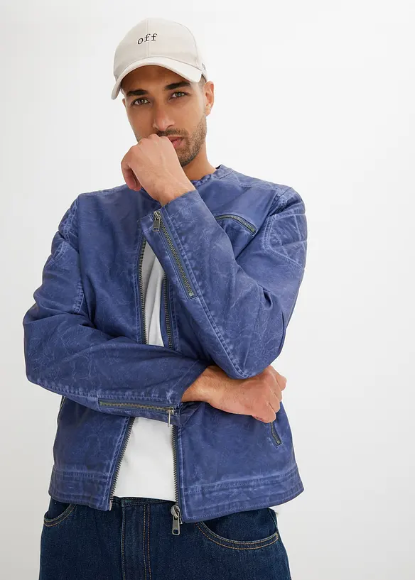 Bunda z uměl&eacute; kůže, bonprix