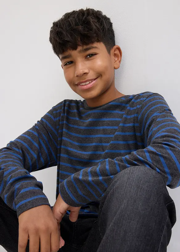 Tričko s dlouhým rukávem, z čisté organické bavlny (2 ks v balení), bonprix