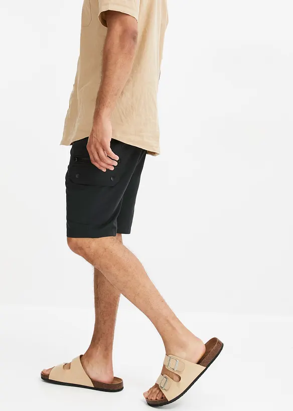 Cargo bermudy z mikrovlákna, Regular Fit, bonprix
