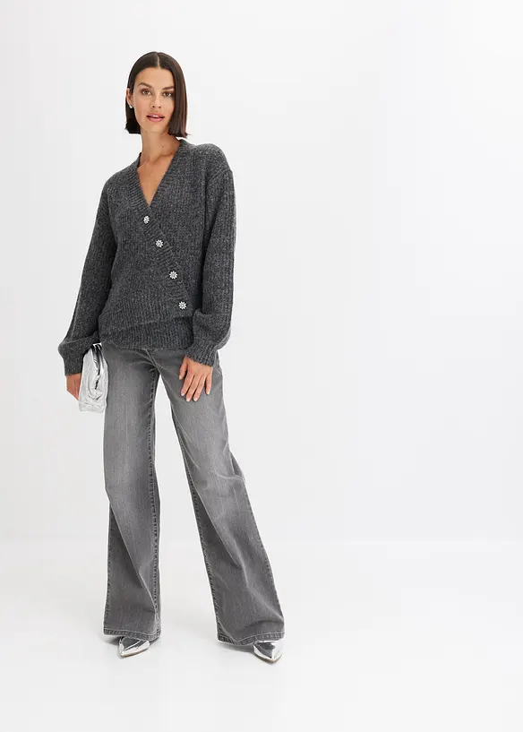 Kab&aacute;tek ze silněj&scaron;&iacute; pleteniny z měkk&eacute; vlněn&eacute; směsi, bonprix