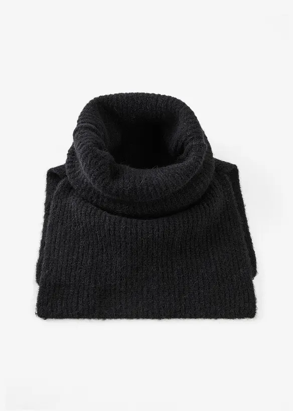 Vlněná hadicová šála s alpakou, bonprix