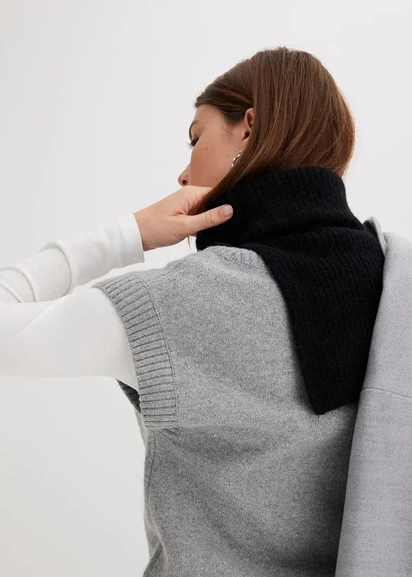 Vlněná hadicová šála s alpakou, bonprix