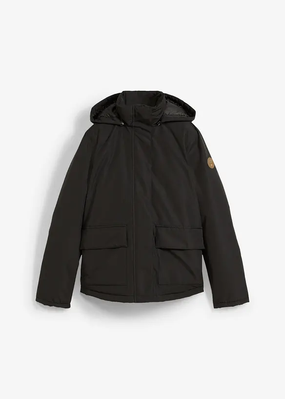 Zimní bunda s nakládanými kapsami, bonprix