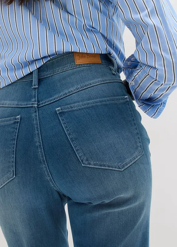 Termo džíny Straight High Waist Termo, bonprix