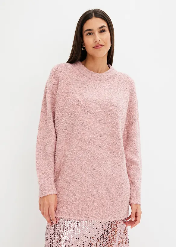 Oversized svetr z flaušové příze, bonprix