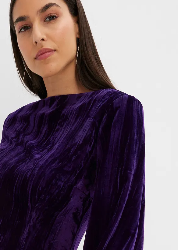 Mini šaty ze sametu, bonprix