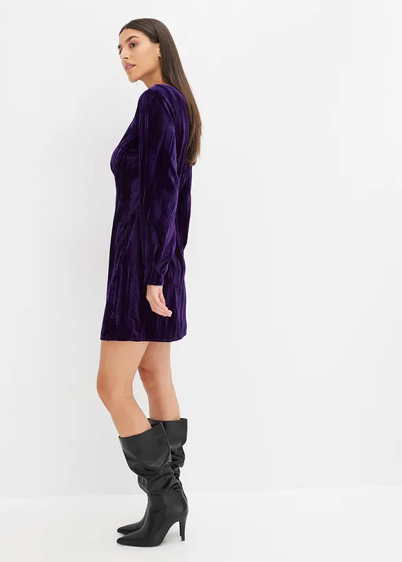 Mini šaty ze sametu, bonprix