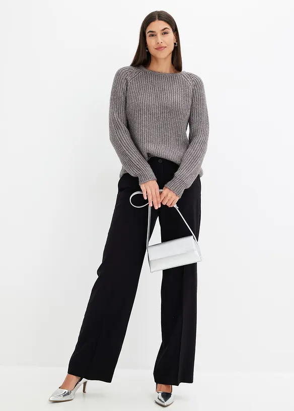 Svetr z hrubé pleteniny se třpytivou přízí, bonprix
