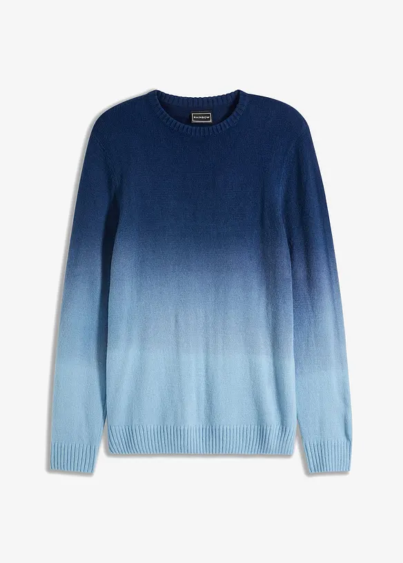 Svetr z jemné pleteniny s přechodem barev, bonprix