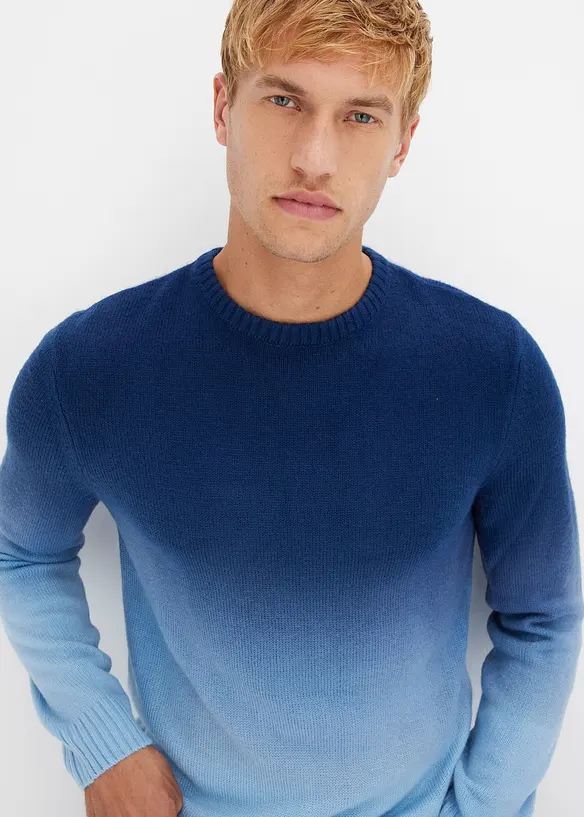 Svetr z jemné pleteniny s přechodem barev, bonprix