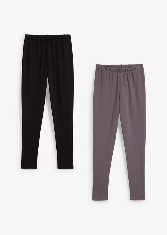 Termo funkčn&iacute; leg&iacute;ny s měkk&yacute;m fl&iacute;sem (2 ks v balen&iacute;), bonprix