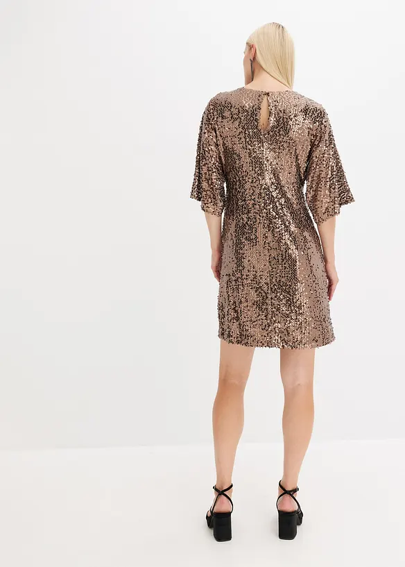 Oversize šaty s pajetkami, bonprix