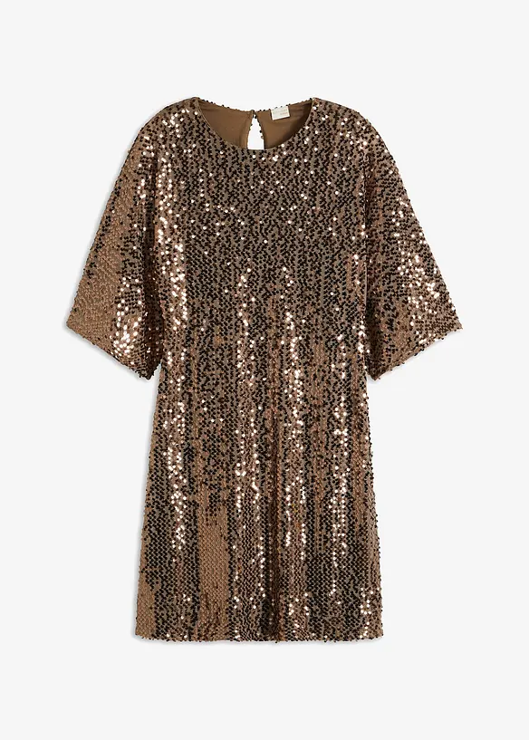 Oversize šaty s pajetkami, bonprix