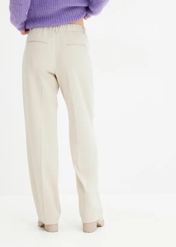 Kalhoty se sklady v pase, Tapered, bonprix