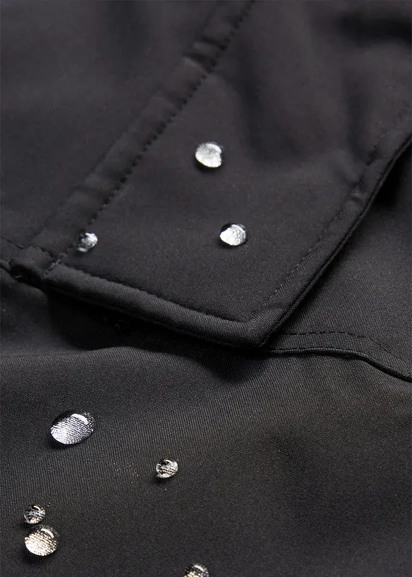 Nepromokavá funkční lyžařská bunda s flísovou podšívkou, přes hlavu, bonprix