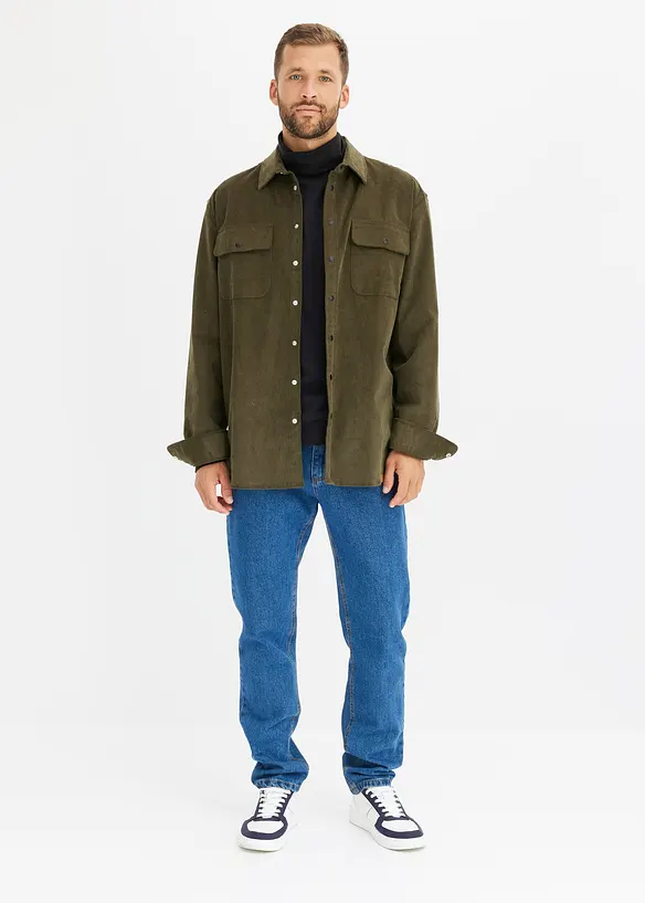 Džíny Classic Fit Straight, po stranách pružný pas, bonprix