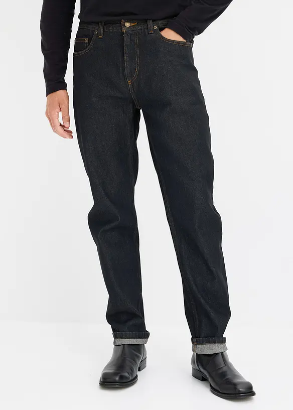 Džíny Classic Fit Straight, po stranách pružný pas, bonprix