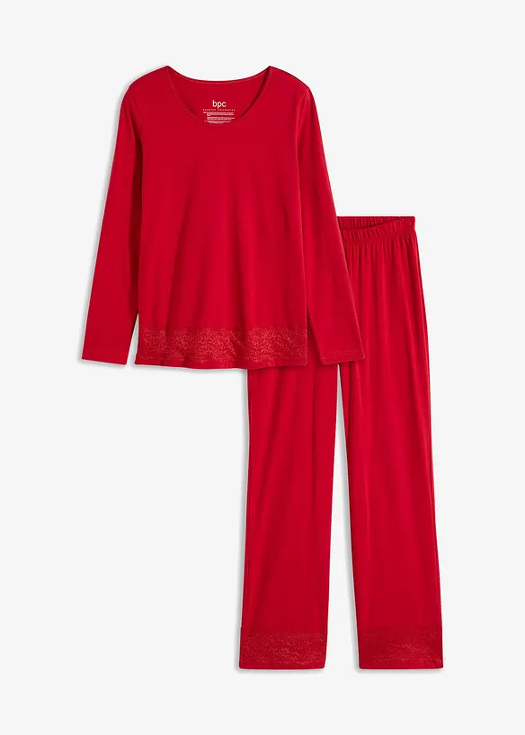 Pyžamo s decentní krajkou, bonprix
