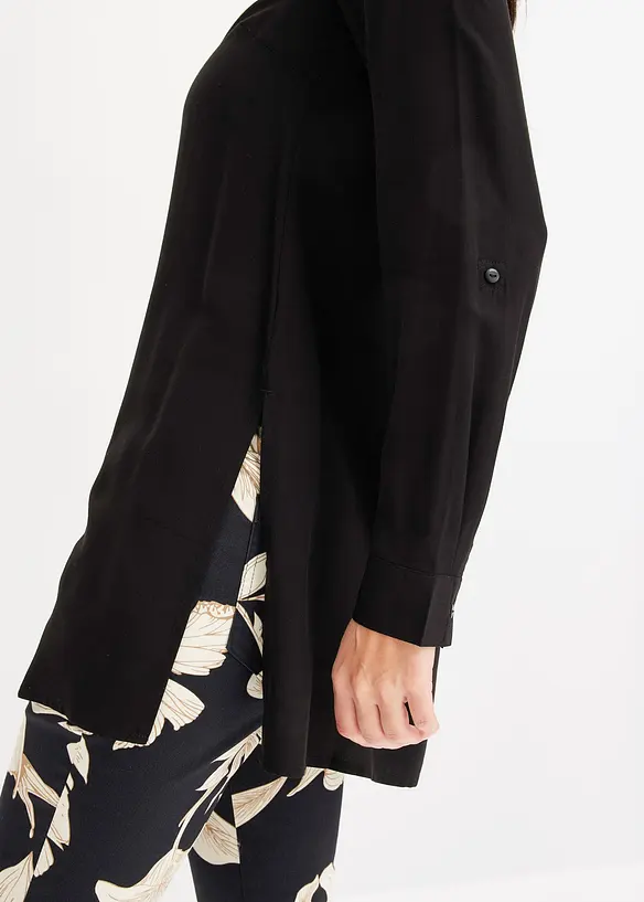 Dlouhá viskózová halenka, bonprix