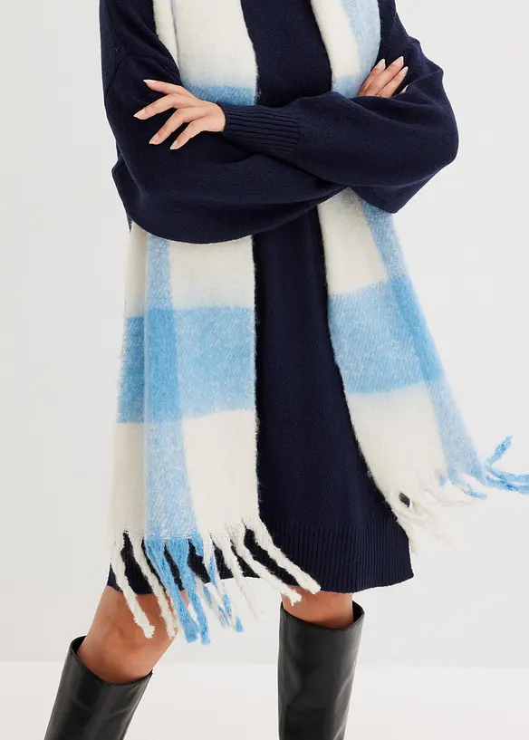 Oversized pletené šaty, bonprix