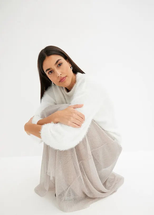 Svetr z hebce měkké peříčkové příze, bonprix