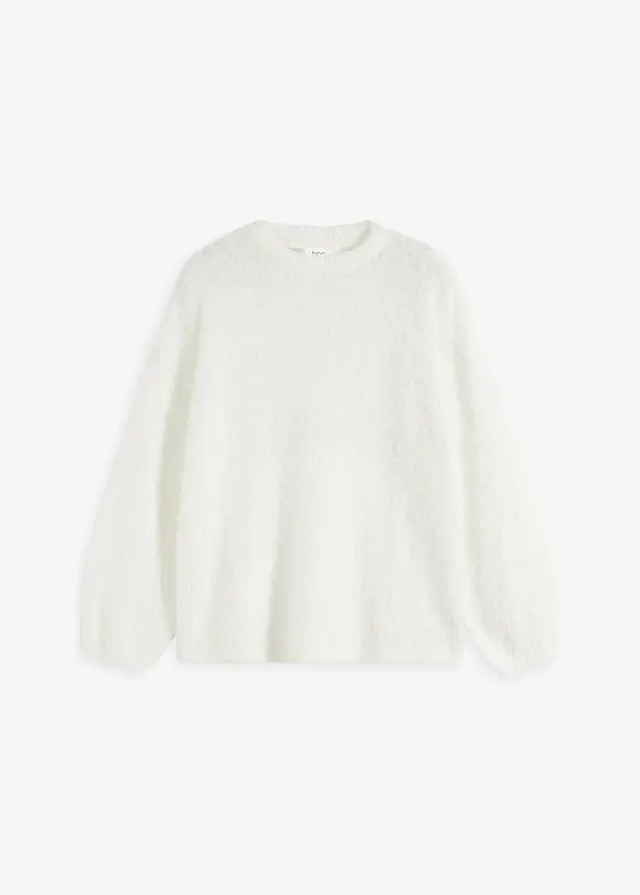 Svetr z hebce měkké peříčkové příze, bonprix